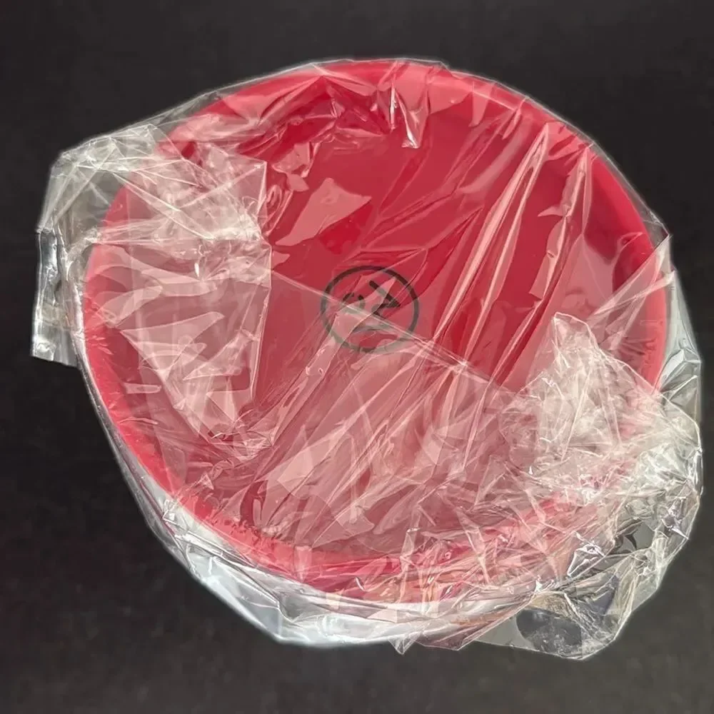 ChefWave Ice Cream Containers 2-Pack Red Silicone Lids White Body 1 QT Each 32oz